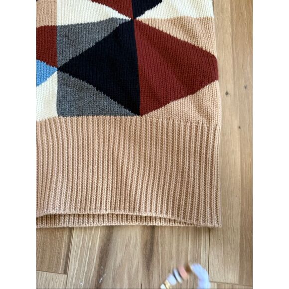 Chinti And Parker Geometric Cashmere Tank Sweater Knit Vest Size M - Picture 5 of 9